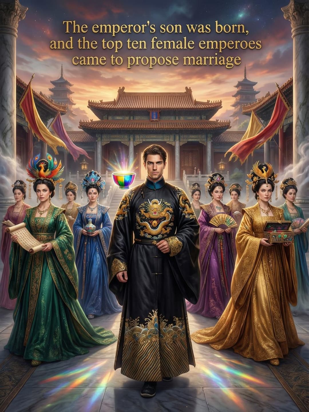 The emperor's son was born, and the top ten female emperors came to propose marriage cover