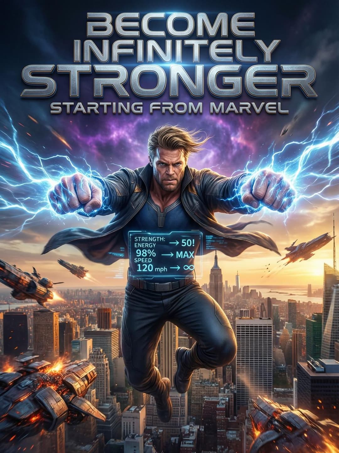 Become infinitely stronger starting from Marvel cover