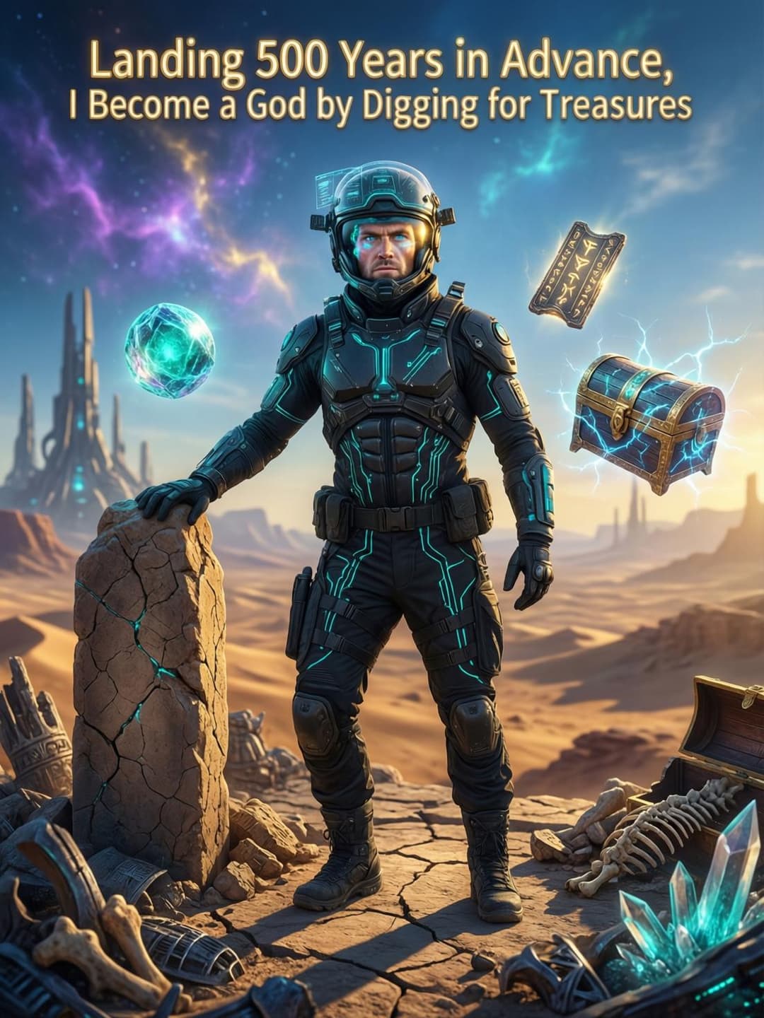 Landing 500 years in advance, I became a god by digging for treasures cover