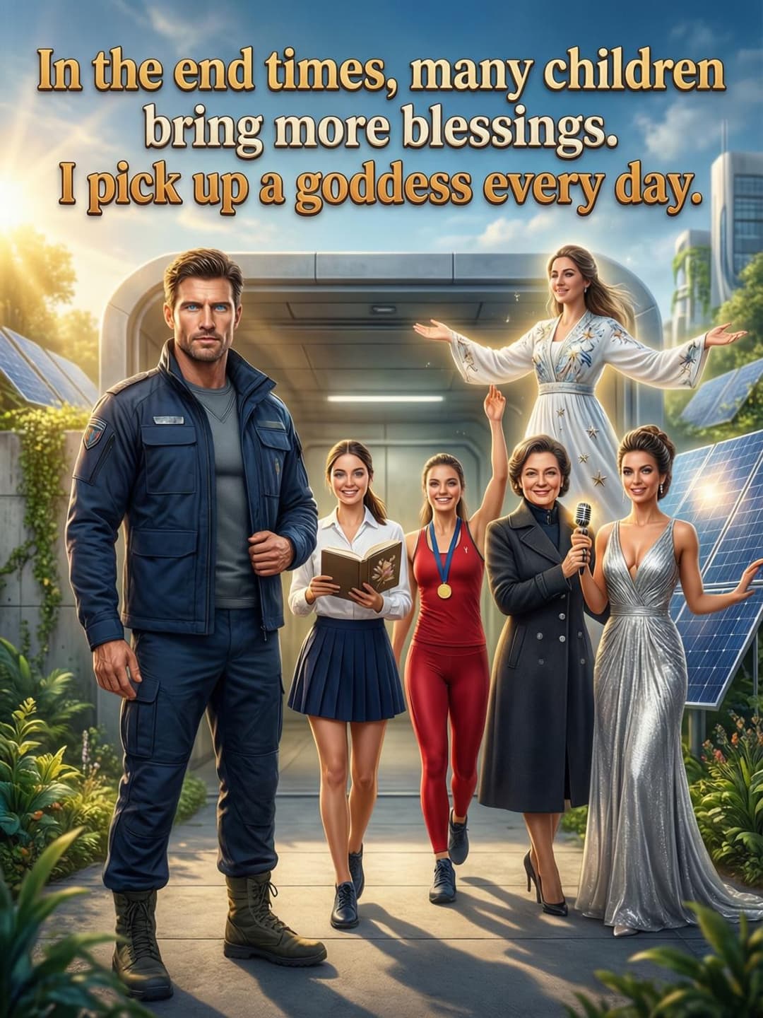 In the end times, many children bring more blessings. I pick up a goddess every day. cover