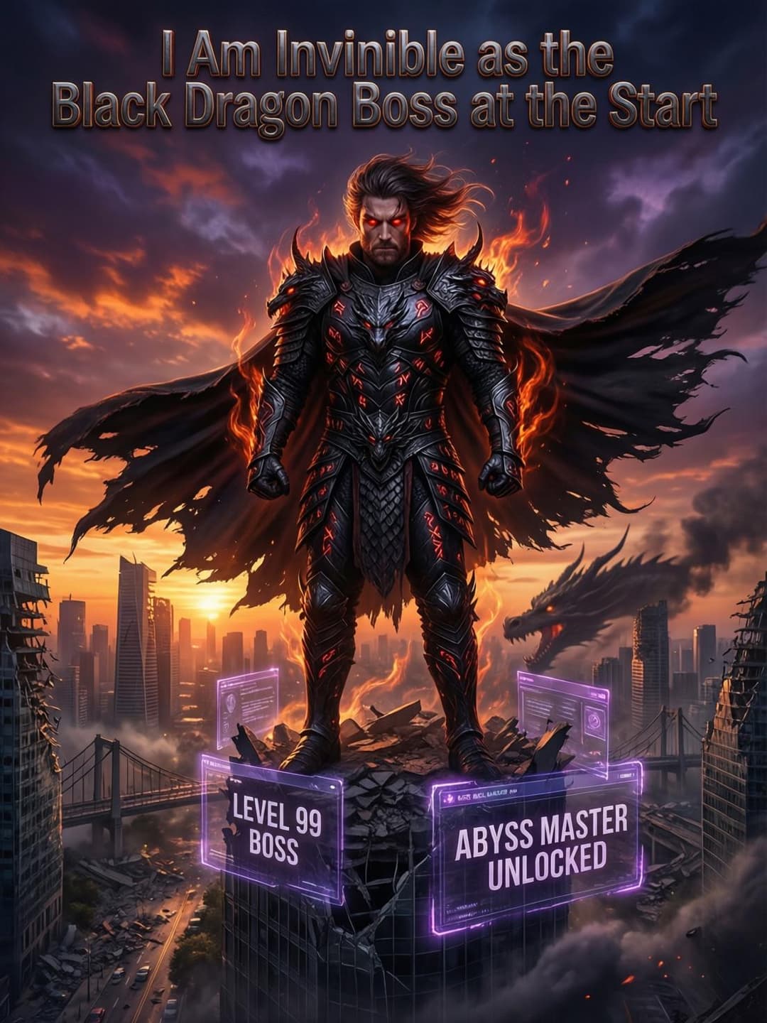 I Am Invincible as the Black Dragon Boss at the Start cover