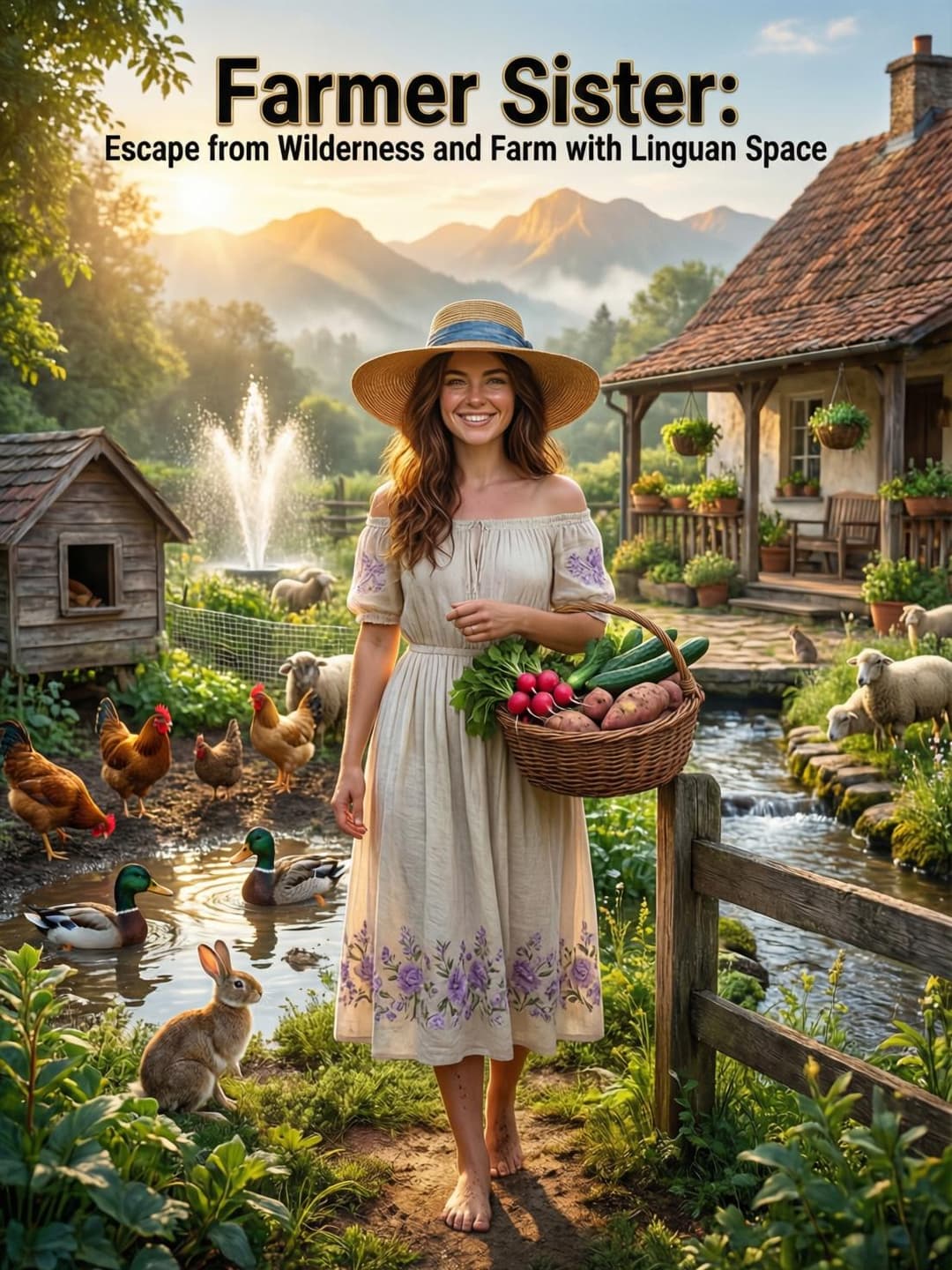 Farmer sister: Escape from wilderness and farm with Lingquan space cover