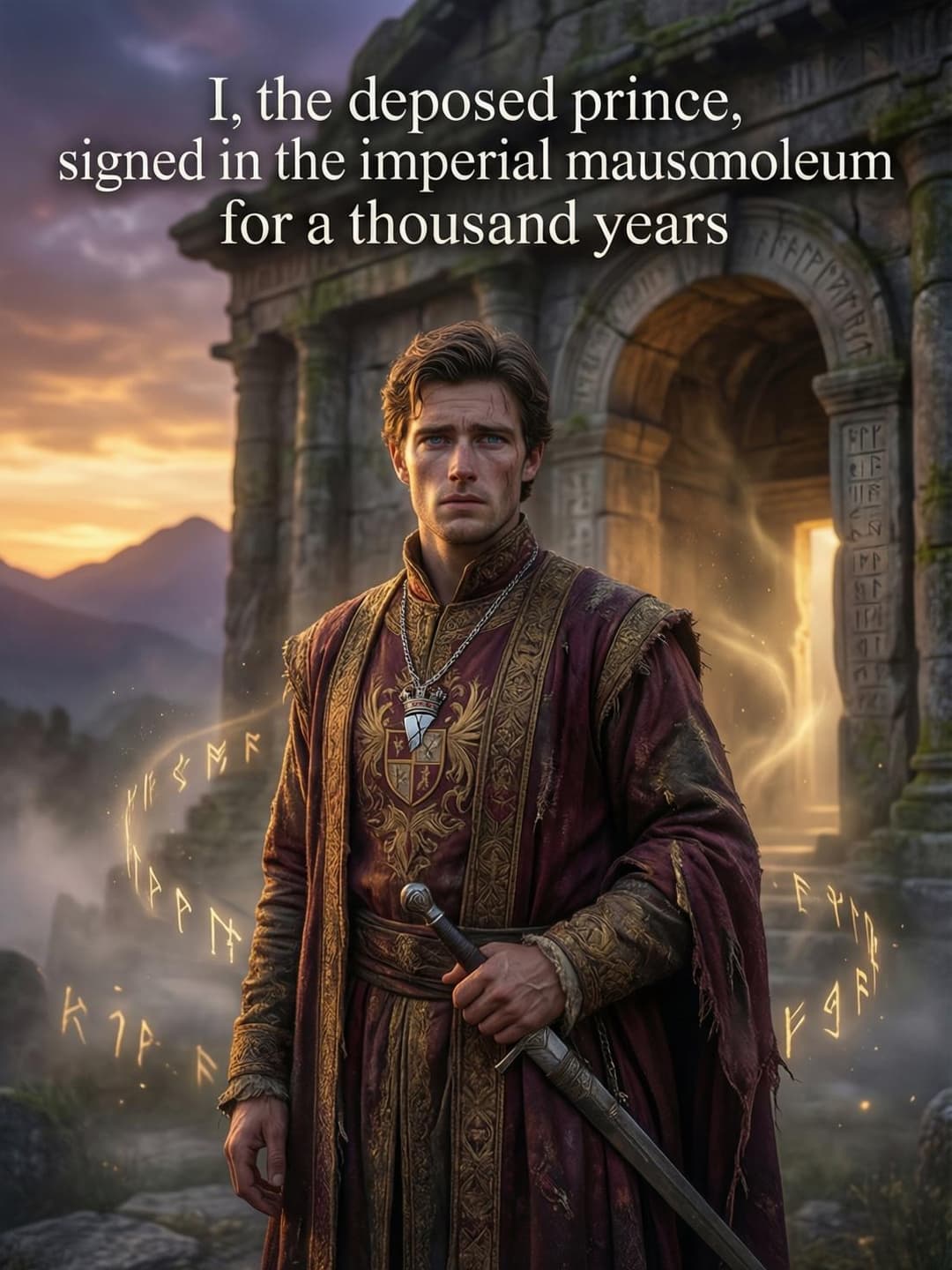I, the deposed prince, signed in the imperial mausoleum for a thousand years cover