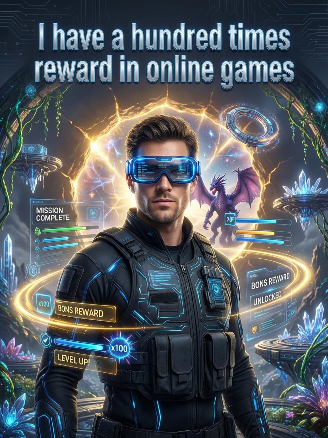 I have a hundred times reward in online games cover