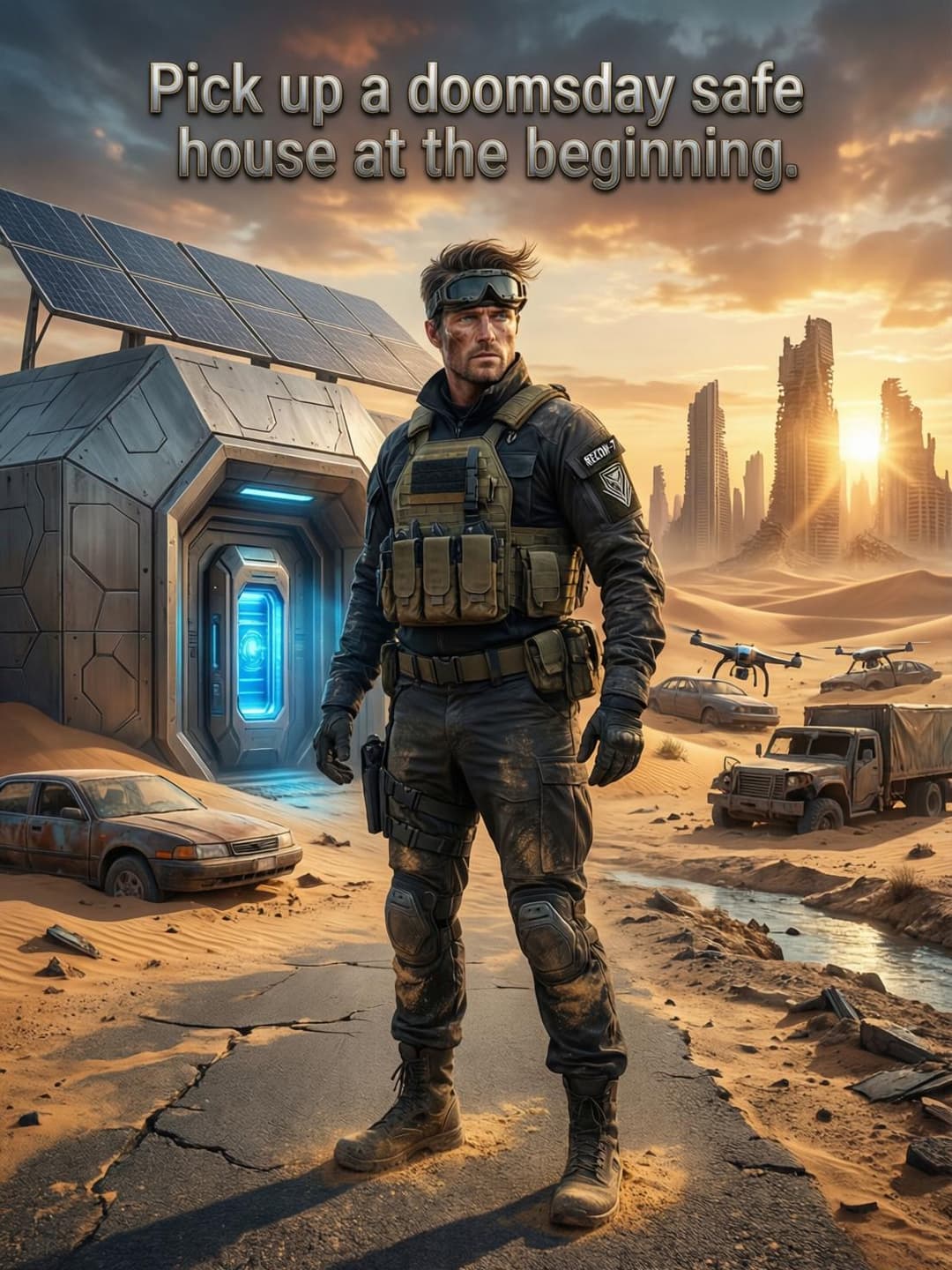 Pick up a doomsday safe house at the beginning cover