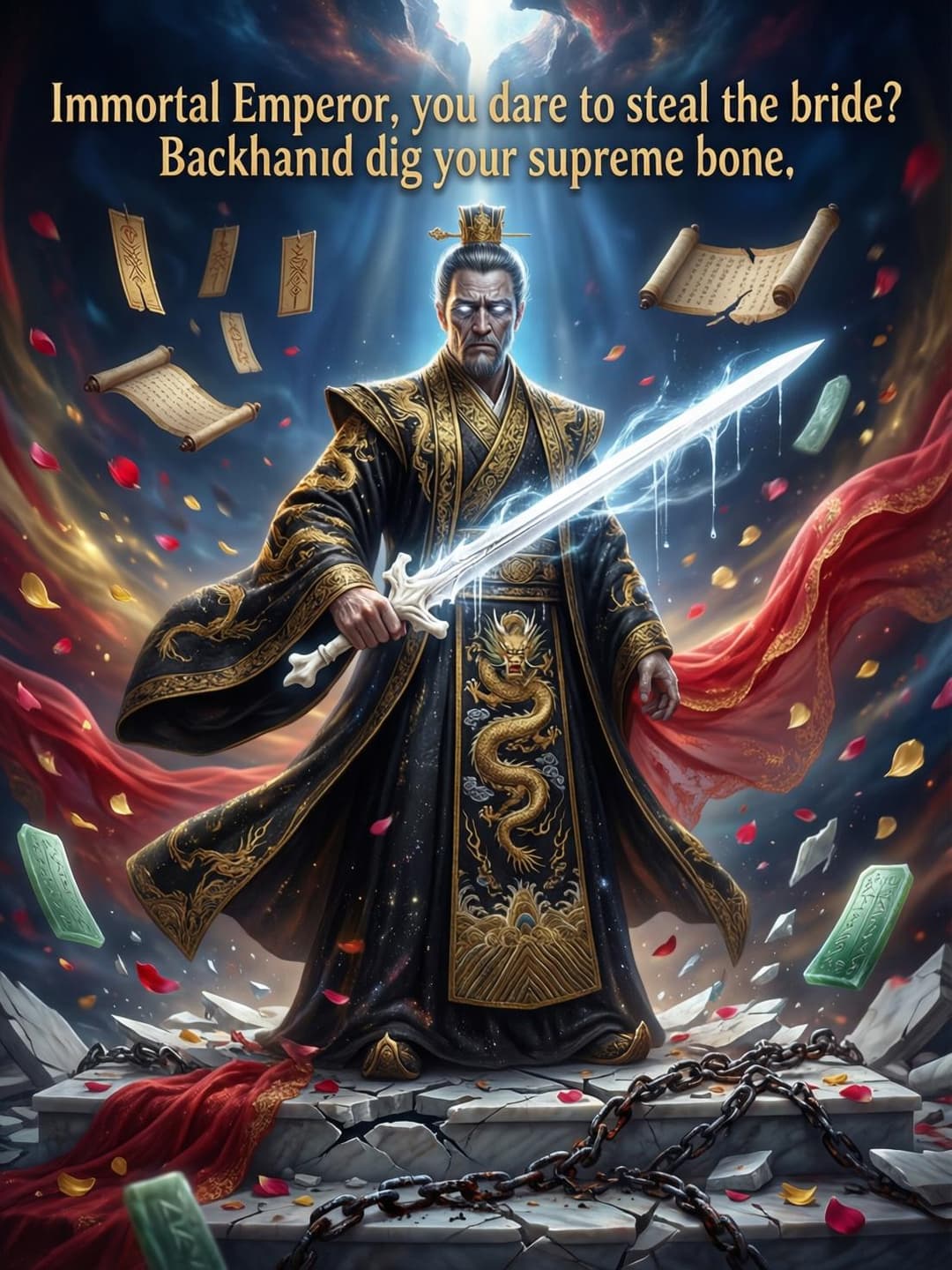 Immortal Emperor, you dare to steal the bride? Backhand dig your supreme bone cover