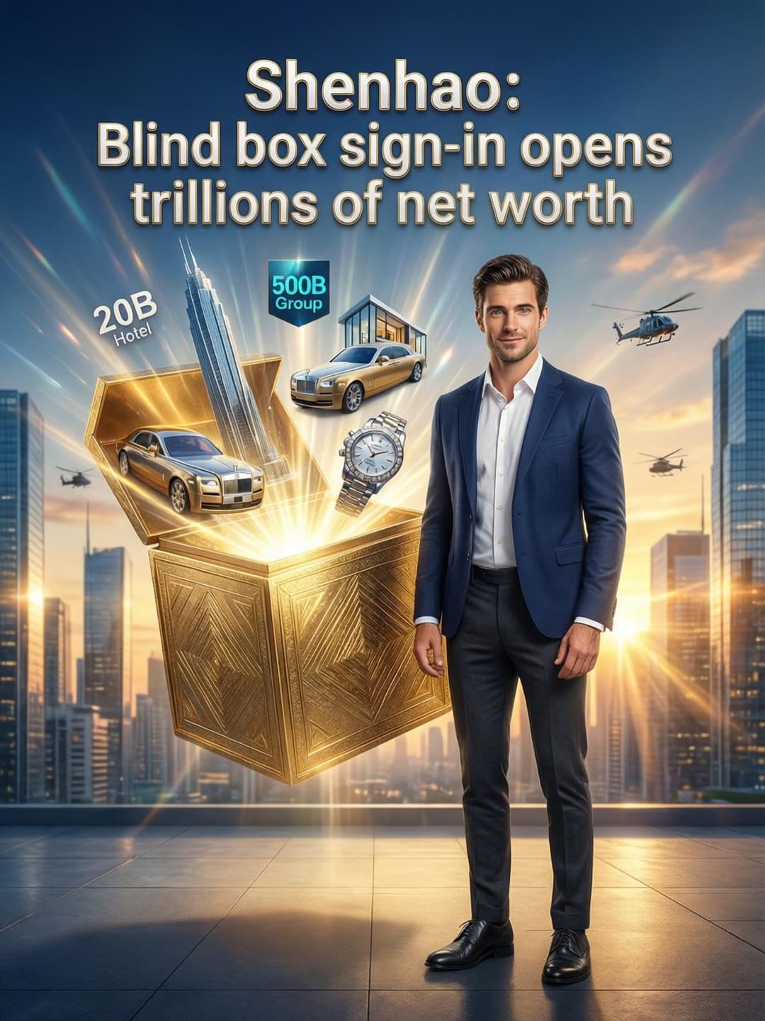 Shenhao: Blind box sign-in opens trillions of net worth cover