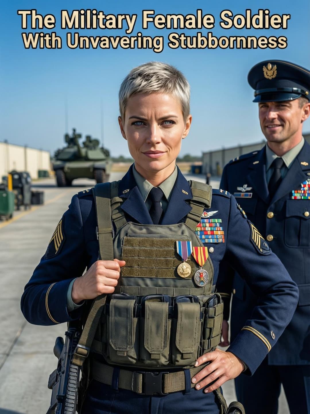 The Military Female Soldier With Unwavering Stubbornness cover